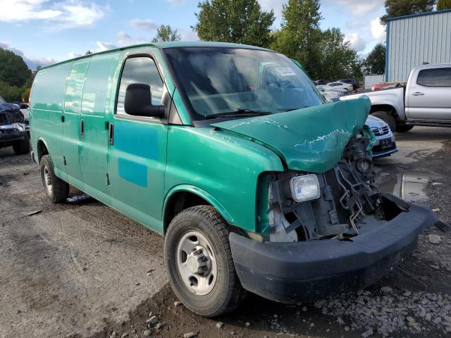 1GCWGGCA6E1155107 - 2014 CHEVROLET EXPRESS G2 GREEN photo 4