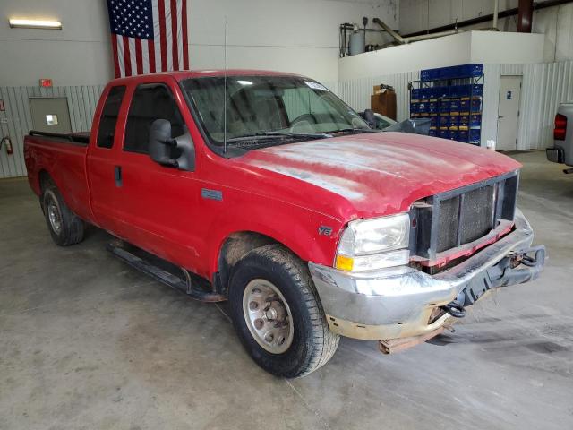 1FTNX20L52EB86549 - 2002 FORD F250 SUPER DUTY RED photo 4