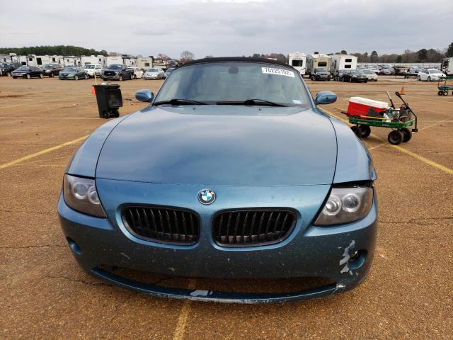 4USBT33443LS41847 - 2003 BMW Z4 2.5 BLUE photo 5