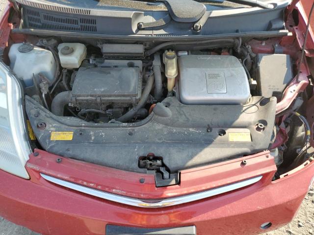 JTDKB20U493473235 - 2009 TOYOTA PRIUS RED photo 11
