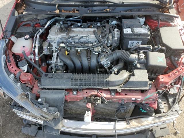 5YFEPRAE7LP069858 - 2020 TOYOTA COROLLA LE RED photo 11