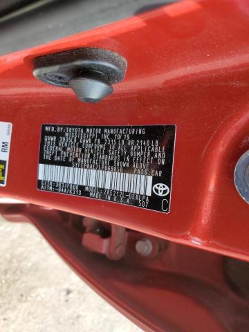 5YFEPRAE7LP069858 - 2020 TOYOTA COROLLA LE RED photo 13