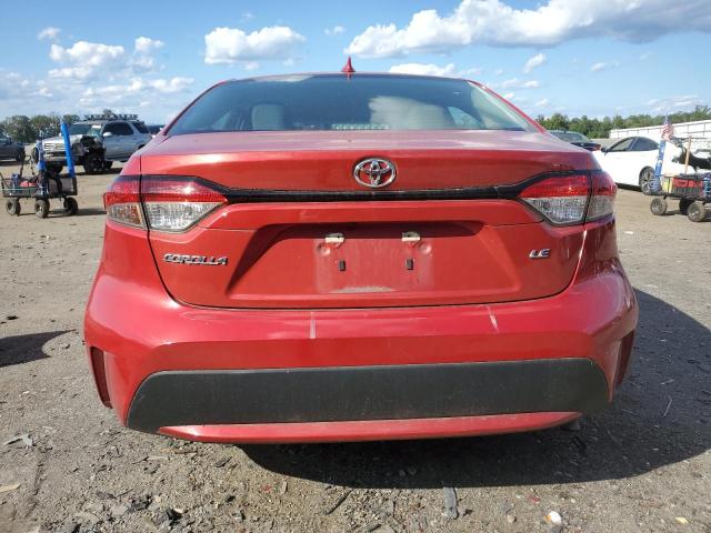 5YFEPRAE7LP069858 - 2020 TOYOTA COROLLA LE RED photo 6