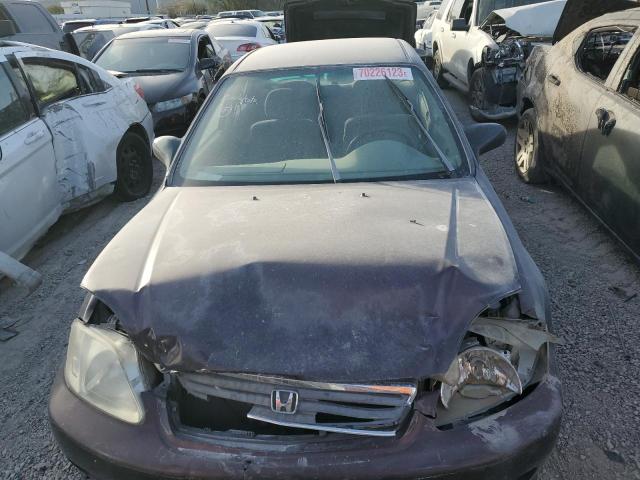 2HGEJ6671YH535888 - 2000 HONDA CIVIC LX BLACK photo 5