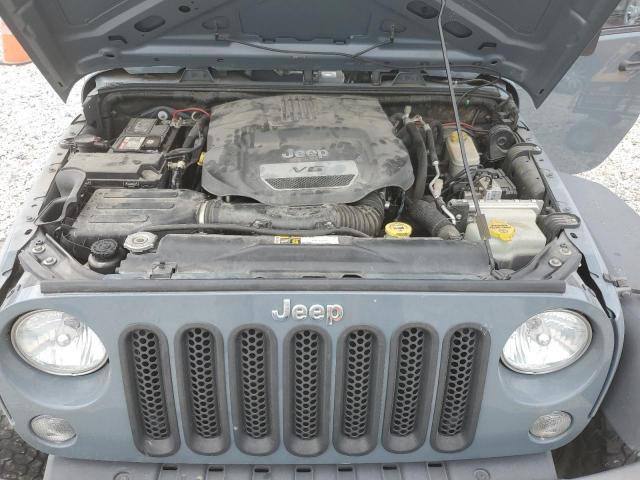 1C4BJWDGXFL721238 - 2015 JEEP WRANGLER U SPORT GRAY photo 12