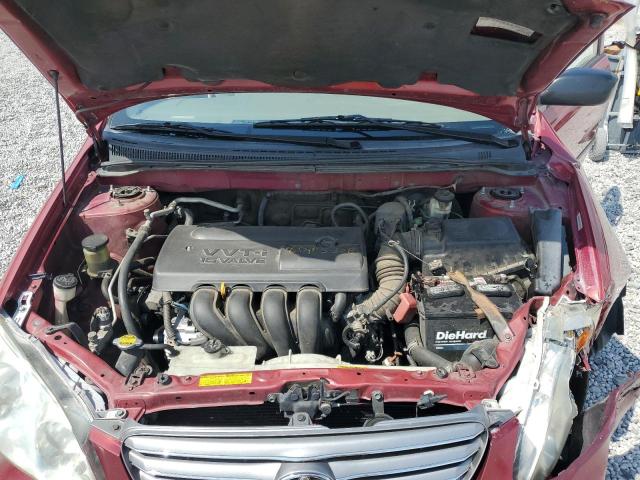 JTDBR32E842024405 - 2004 TOYOTA COROLLA CE RED photo 11