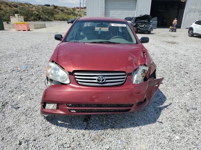 JTDBR32E842024405 - 2004 TOYOTA COROLLA CE RED photo 5