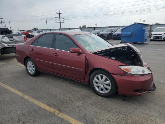 JTDBE32K420096616 - 2002 TOYOTA CAMRY LE BURGUNDY photo 4