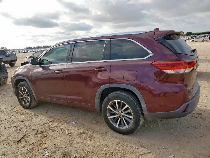 5TDKZRFH8JS272486 - 2018 TOYOTA HIGHLANDER SE 勃艮第红 照片 2