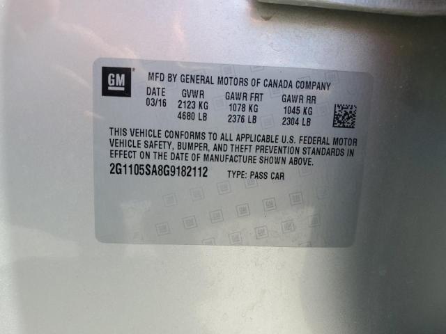 2G1105SA8G9182112 - 2016 CHEVROLET IMPALA LT Silber Foto 12