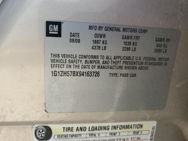 1G1ZH57BX94163726 - 2009 CHEVROLET MALIBU 1LT Bej foto 13