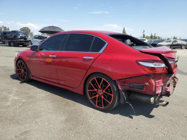 1HGCR2F5XGA225663 - 2016 HONDA ACCORD SPORT RED photo 2