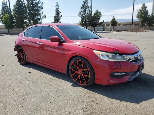 1HGCR2F5XGA225663 - 2016 HONDA ACCORD SPORT RED photo 4
