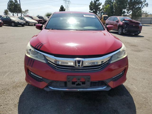 1HGCR2F5XGA225663 - 2016 HONDA ACCORD SPORT RED photo 5