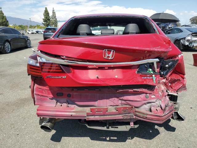 1HGCR2F5XGA225663 - 2016 HONDA ACCORD SPORT RED photo 6