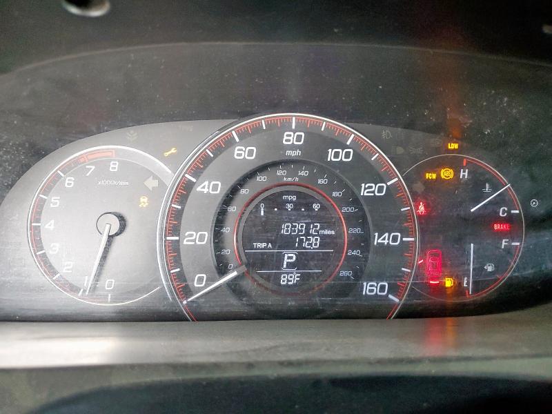 1HGCT2B85FA003306 - 2015 HONDA ACCORD EXL GRAY photo 9