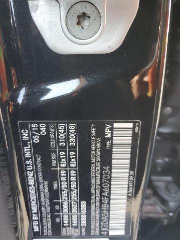 4JGDA5HB4FA607034 - 2015 MERCEDES-BENZ ML 350 4MATIC BLACK photo 13