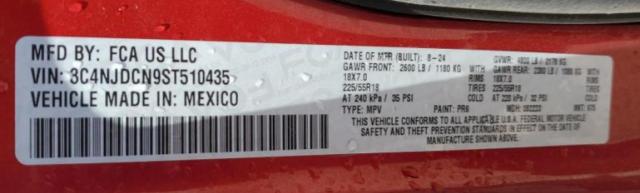 3C4NJDCN9ST510435 - 2025 JEEP COMPASS LIMITED RED photo 13