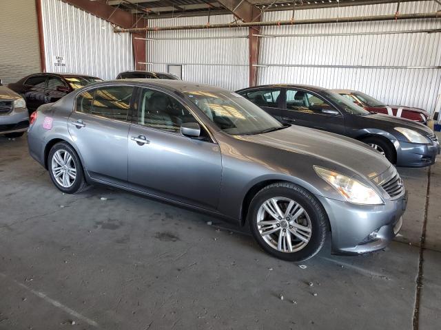 JN1CV6AP4DM713465 - 2013 INFINITI G37 BASE GRAY photo 4