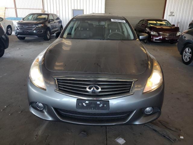 JN1CV6AP4DM713465 - 2013 INFINITI G37 BASE GRAY photo 5