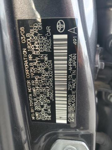 JTKKU10498J027024 - 2008 TOYOTA SCION XD GRAY photo 12