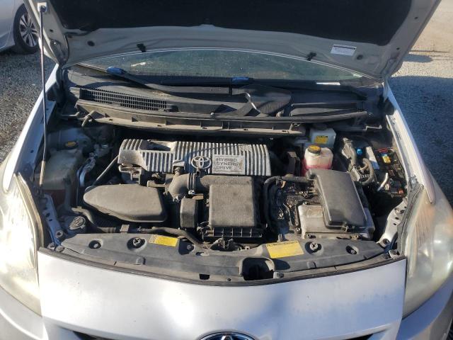 JTDKN3DUXA0062998 - 2010 TOYOTA PRIUS ვერცხლისფერი ფოტო 11