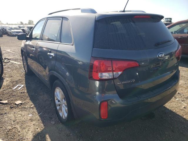 5XYKUDA79FG564491 - 2015 KIA SORENTO EX TEAL photo 2