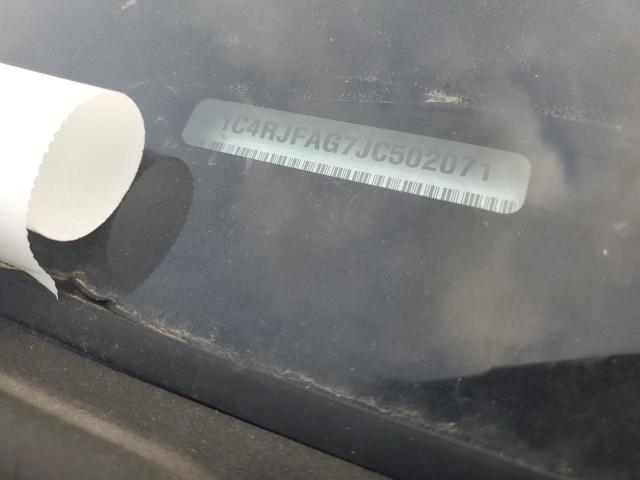 1C4RJFAG7JC502071 - 2018 JEEP GRAND CHER LAREDO Սև լուսանկար 12