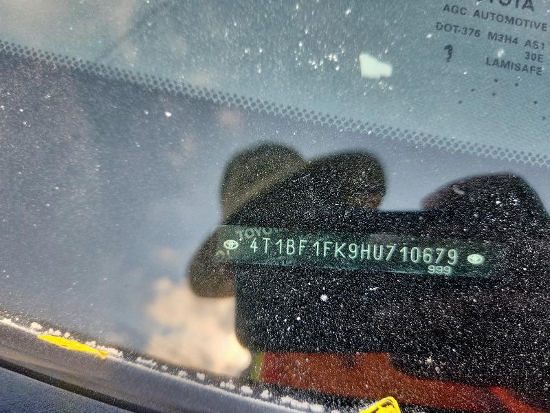 4T1BF1FK9HU710679 - 2017 TOYOTA CAMRY LE BLACK photo 12