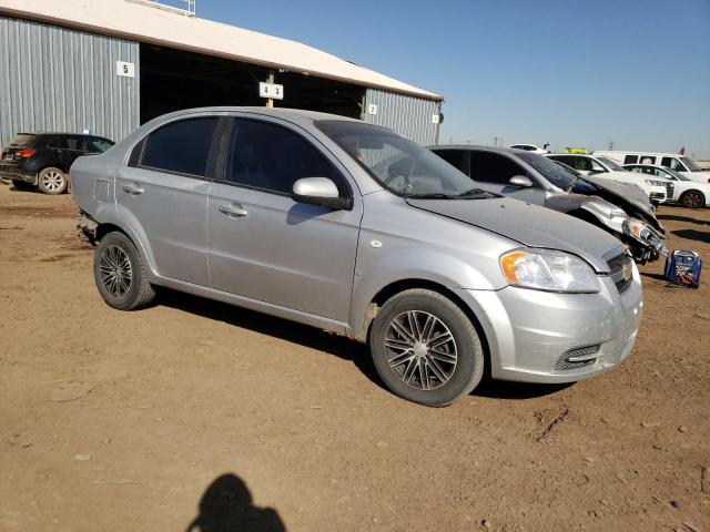 KL1TD56687B054761 - 2007 CHEVROLET AVEO BASE SILVER photo 4