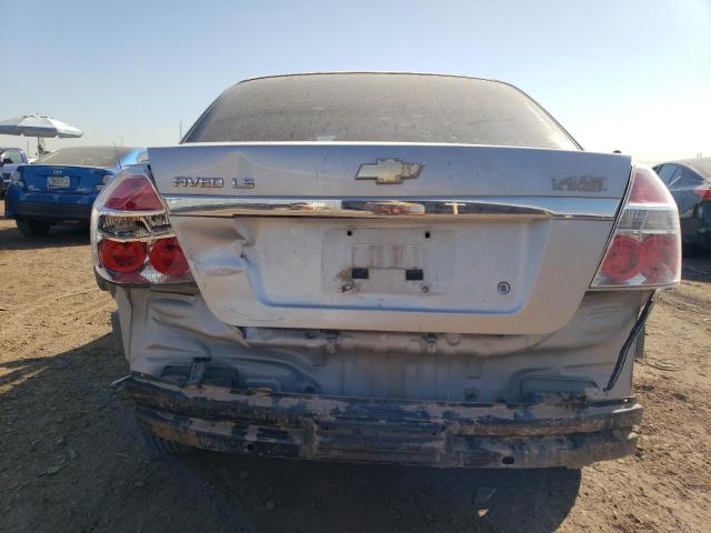 KL1TD56687B054761 - 2007 CHEVROLET AVEO BASE SILVER photo 6