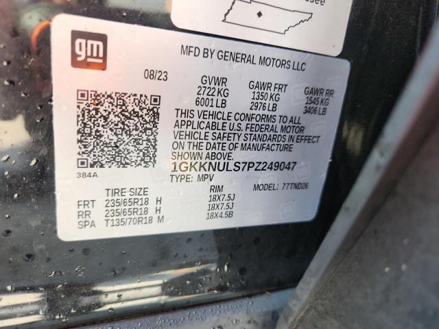 1GKKNULS7PZ249047 - 2023 GMC ACADIA SLT 黑色 照片 13