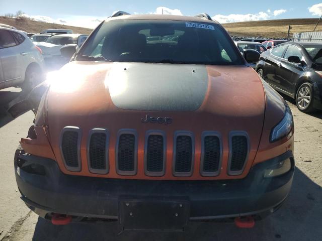 1C4PJMBS6GW170548 - 2016 JEEP CHEROKEE TRAILHAWK ORANGE photo 5