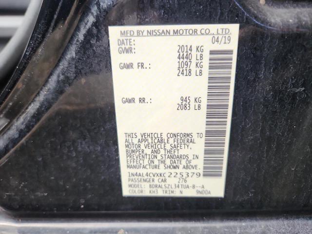 1N4AL4CVXKC225379 - 2019 NISSAN ALTIMA SR Qara foto 13