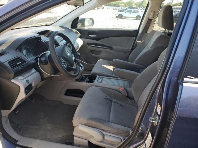 5J6RM4H5XCL057161 - 2012 HONDA CR-V EX BLUE photo 7