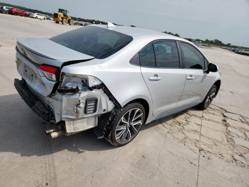 5YFS4MCE9MP073231 - 2021 TOYOTA COROLLA SE ვერცხლისფერი ფოტო 3