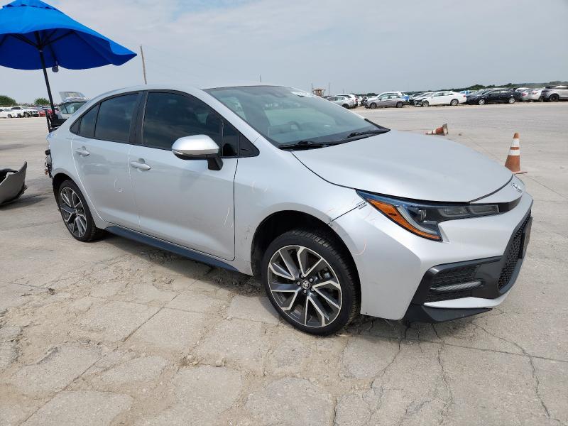 5YFS4MCE9MP073231 - 2021 TOYOTA COROLLA SE ვერცხლისფერი ფოტო 4