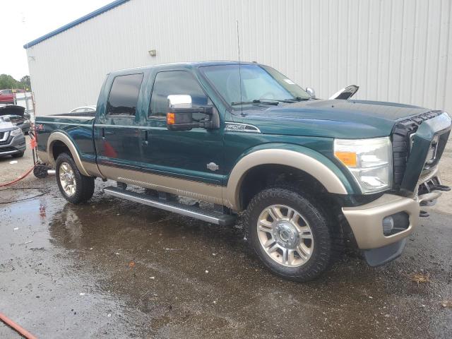 1FT7W2BT2BEB18573 - 2011 FORD F250 SUPER DUTY GREEN photo 4