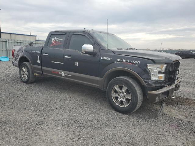 1FTFW1EF7FFC32323 - 2015 FORD F150 SUPERCREW BLACK photo 4