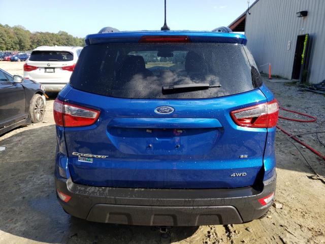 MAJ6S3GLXLC376865 - 2020 FORD ECOSPORT SE BLUE photo 6