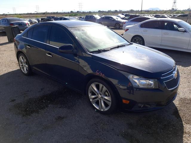 1G1PG5SB9E7184450 - 2014 CHEVROLET CRUZE LTZ BLUE photo 4