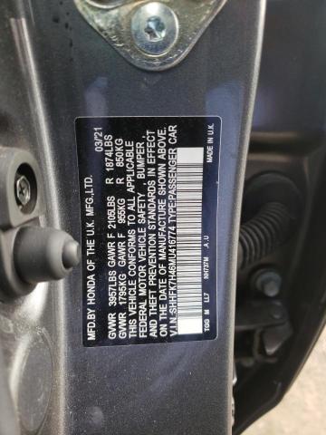 SHHFK7H46MU416774 - 2021 HONDA CIVIC SPORT 灰色 照片 12