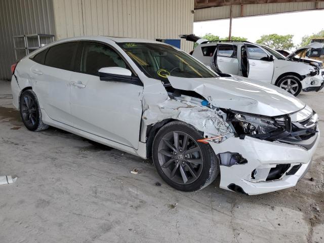 19XFC1F70ME013372 - 2021 HONDA CIVIC EXL WHITE photo 4