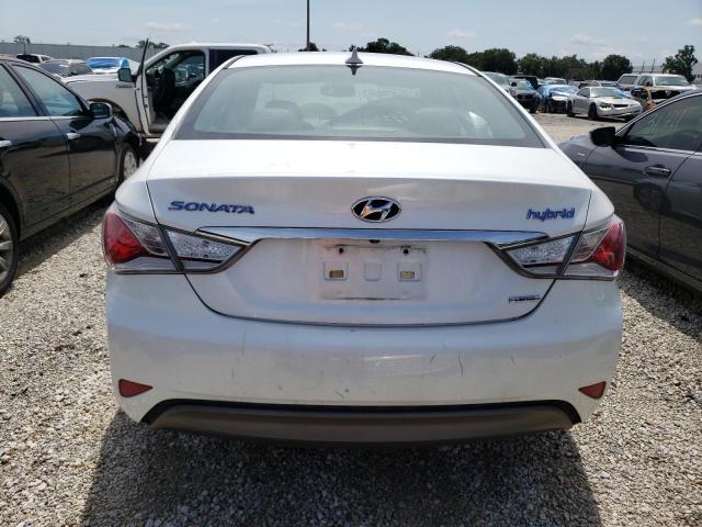 KMHEC4A44DA097737 - 2013 HYUNDAI SONATA HYBRID WHITE photo 6