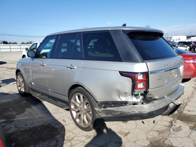 SALGS2VF8FA234433 - 2015 LAND ROVER RANGE ROVE HSE SILVER photo 2