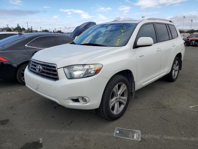 JTEES43A492132705 - 2009 TOYOTA HIGHLANDER SPORT WHITE photo 1