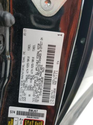 5TFRY5F11FX188105 - 2015 TOYOTA TUNDRA DOUBLE CAB SR/SR5 BLACK photo 12