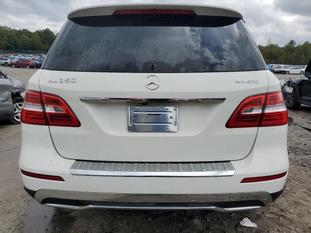 4JGDA5HB0CA045418 - 2012 MERCEDES-BENZ ML 350 4MATIC WHITE photo 6