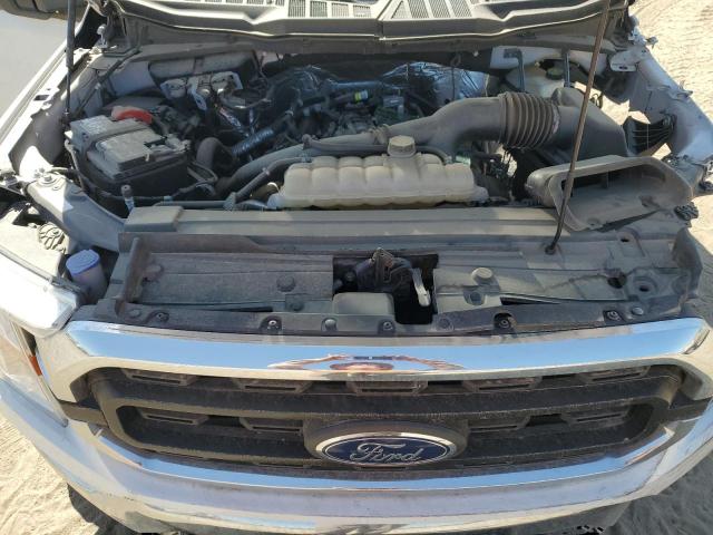 1FTEX1CP9MFB80677 - 2021 FORD F150 SUPER CAB WHITE photo 11