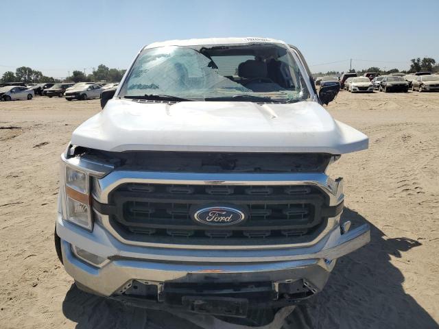 1FTEX1CP9MFB80677 - 2021 FORD F150 SUPER CAB WHITE photo 5